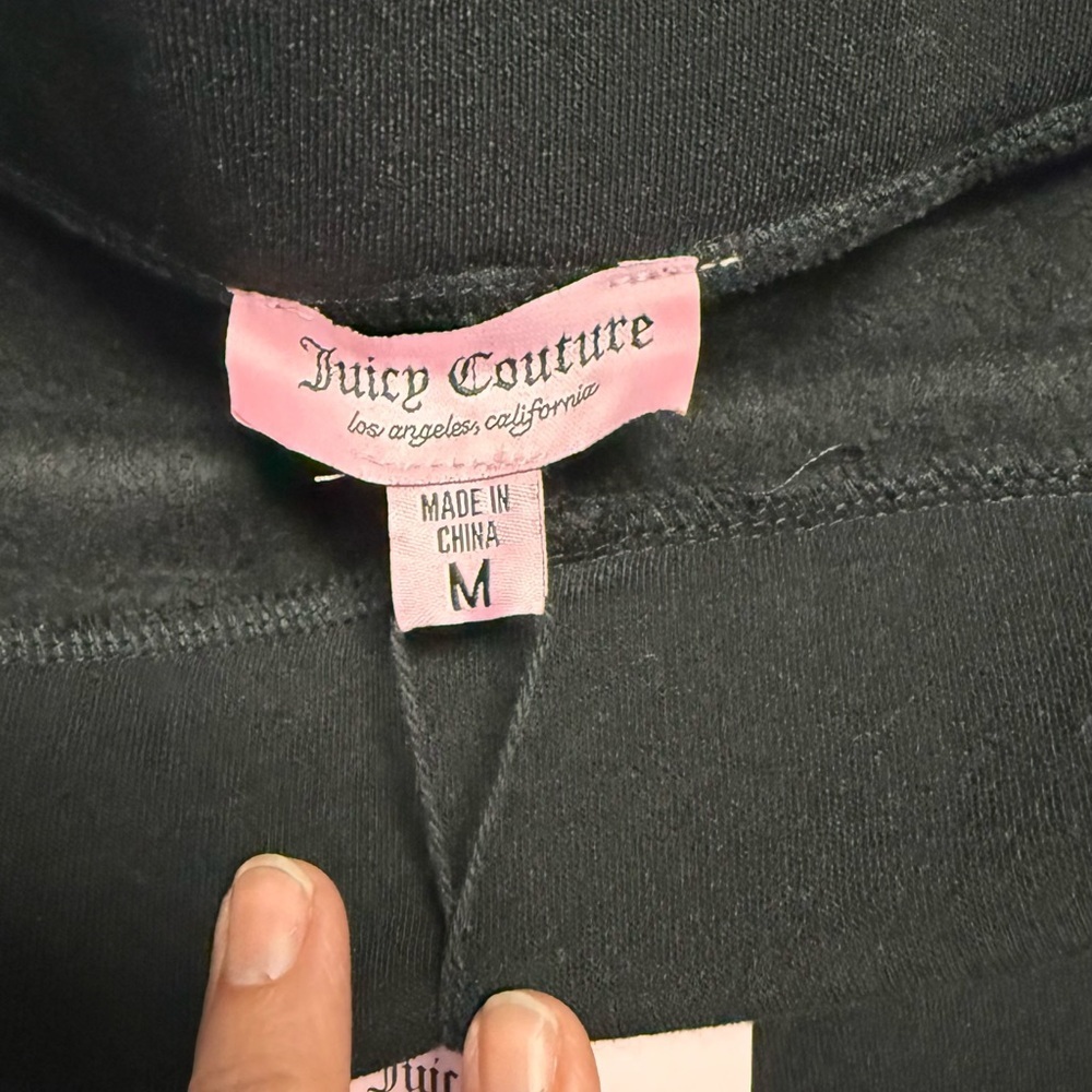 NWT Juicy Couture "Liquorice" Black High-Waisted Shorts - Size Medium - Picture 7 of 8